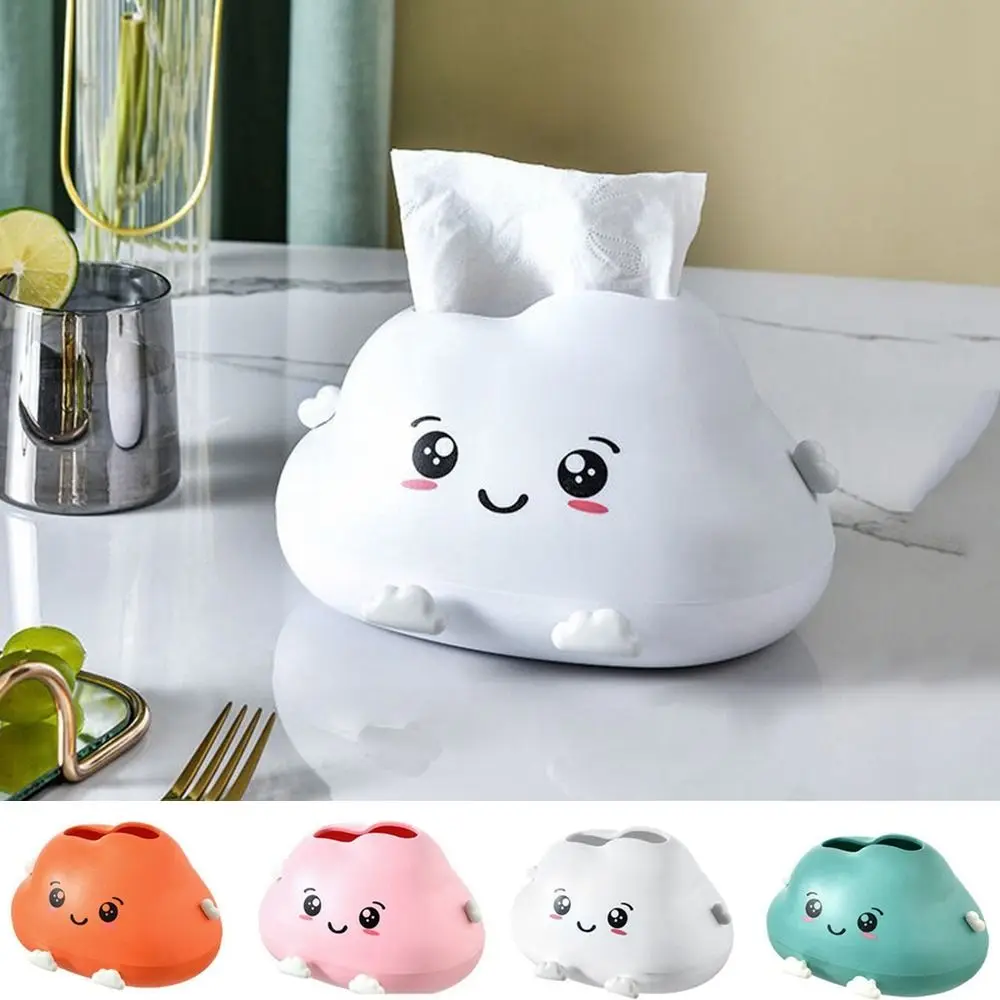 

Tissue Boxes Storage Napkin Holder Kitchen Tissue Box Cute Cloud Shape Paper Case Home Desktop Organizer Ornament