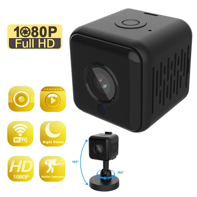 

Мини-камера видеонаблюдения HD 1080P, Wi-Fi, ночное видение, датчик движения