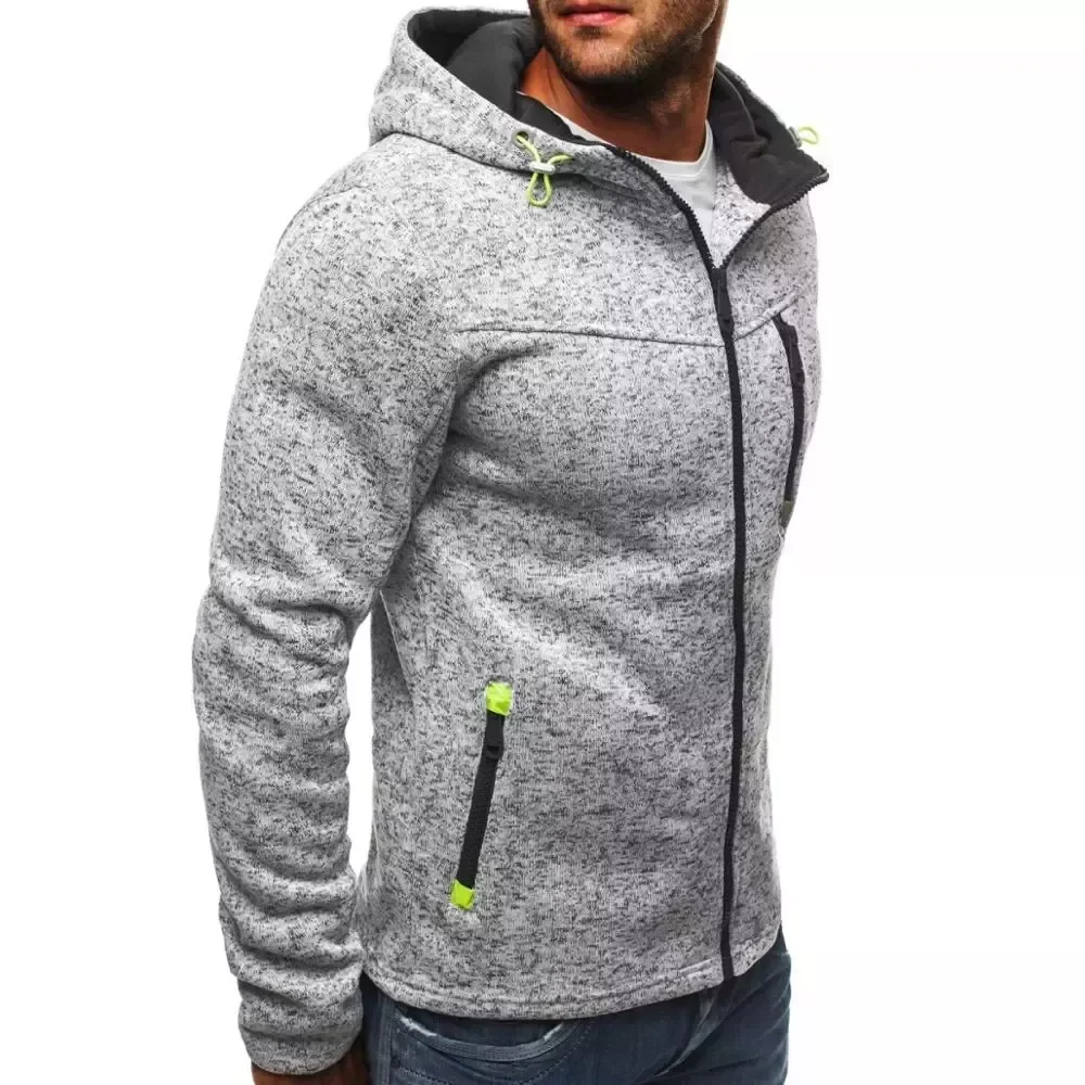 

2023New Brand Jacquard Hoodie Fleece Cardigan Hooded Coat Men's Hoodies Sweatshirts Pullover For Male Hoody Sweatshirt