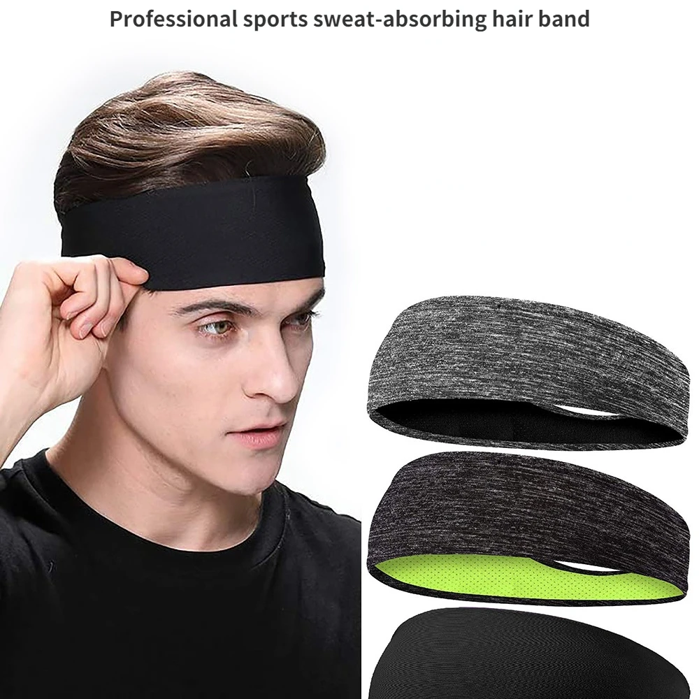 

Men Sweatband for Basketball Headband Hairband Sweat-absorbing Hair Bands Yoga Sports Women Outdoor Fitness Unisex Headwrap