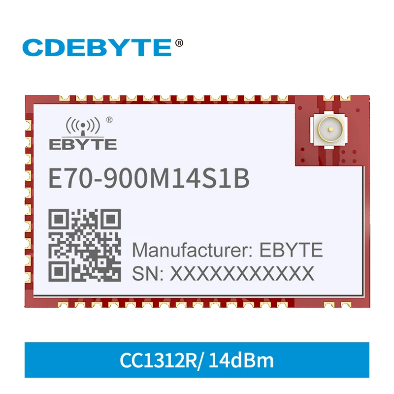 CC1312R 868 МГц 915 МГц CDEBYTE E70-900M14S1B SOC 14 дБм 1,5 км IPEX/Stamp Hole SMD GFSK Высокоскоростная непрерывная передача IoT