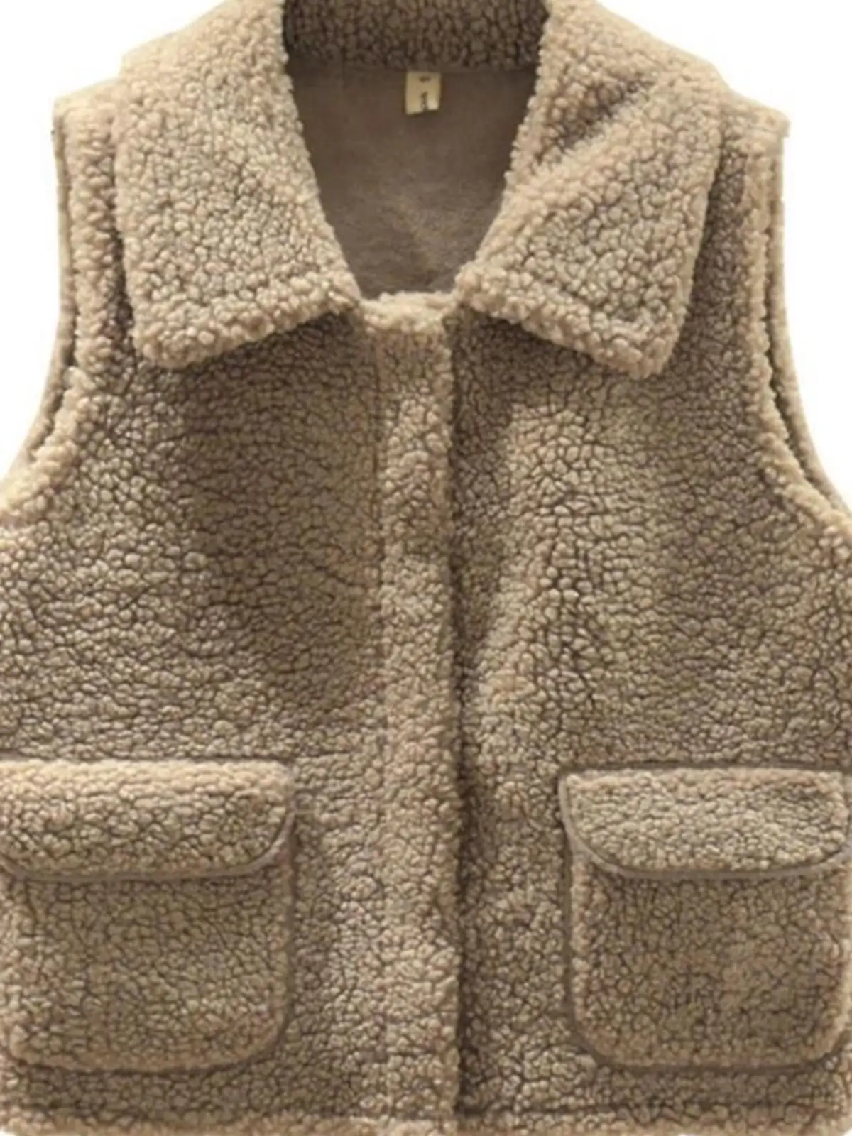 Imitation Lamb Fur Vest Women Short Autumn and Winter Thickened 2024 Waistcoat Outerwear