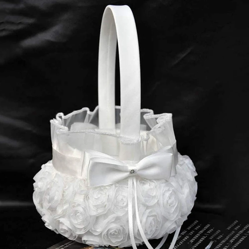 Акция! 2 шт. Детские свадебные корзины с цветами |