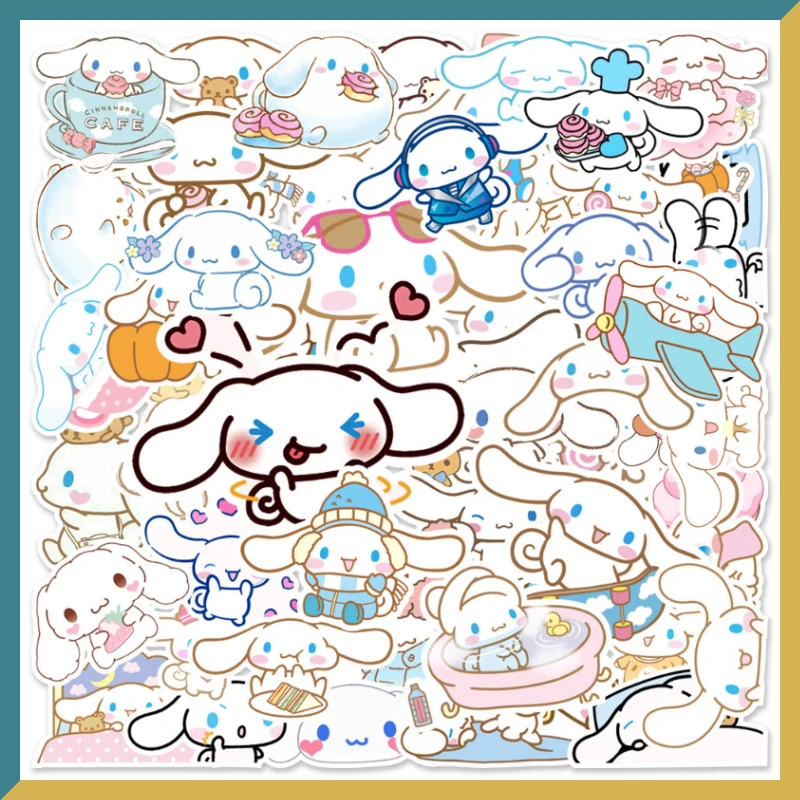 

Anime Around 50 Cute Cartoons Sanliou Yugui Dog Stickers Notebook Water Cup Graffiti Decoration Ornaments Collection Toys Gifts