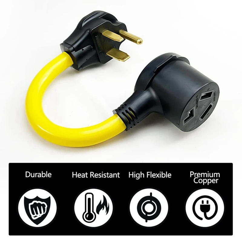 1 шт. 3-зубчатый штекер NEMA 6-50P на 10-30R 240 в 30 А