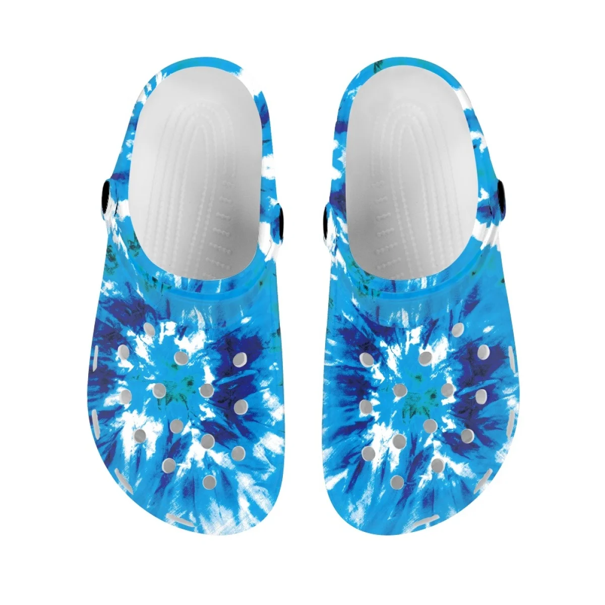

Nopersonality Leisure Going Out Home Male Sandal Trendy Tie-dyed Unisex Slippers EVA Material Hollow Water Shoes Summer
