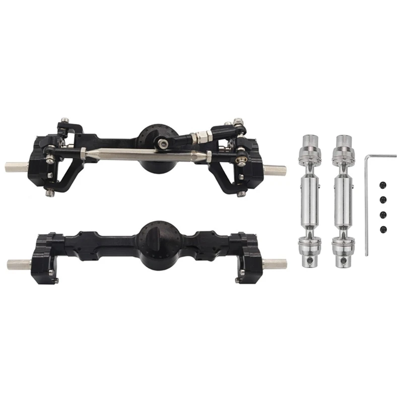 

CNC Anodized Full Metal Front Rear Portal Axle with Drive Shaft for MN D90 MN98 MN99S MN45 1/12 RC Car Upgrade Parts