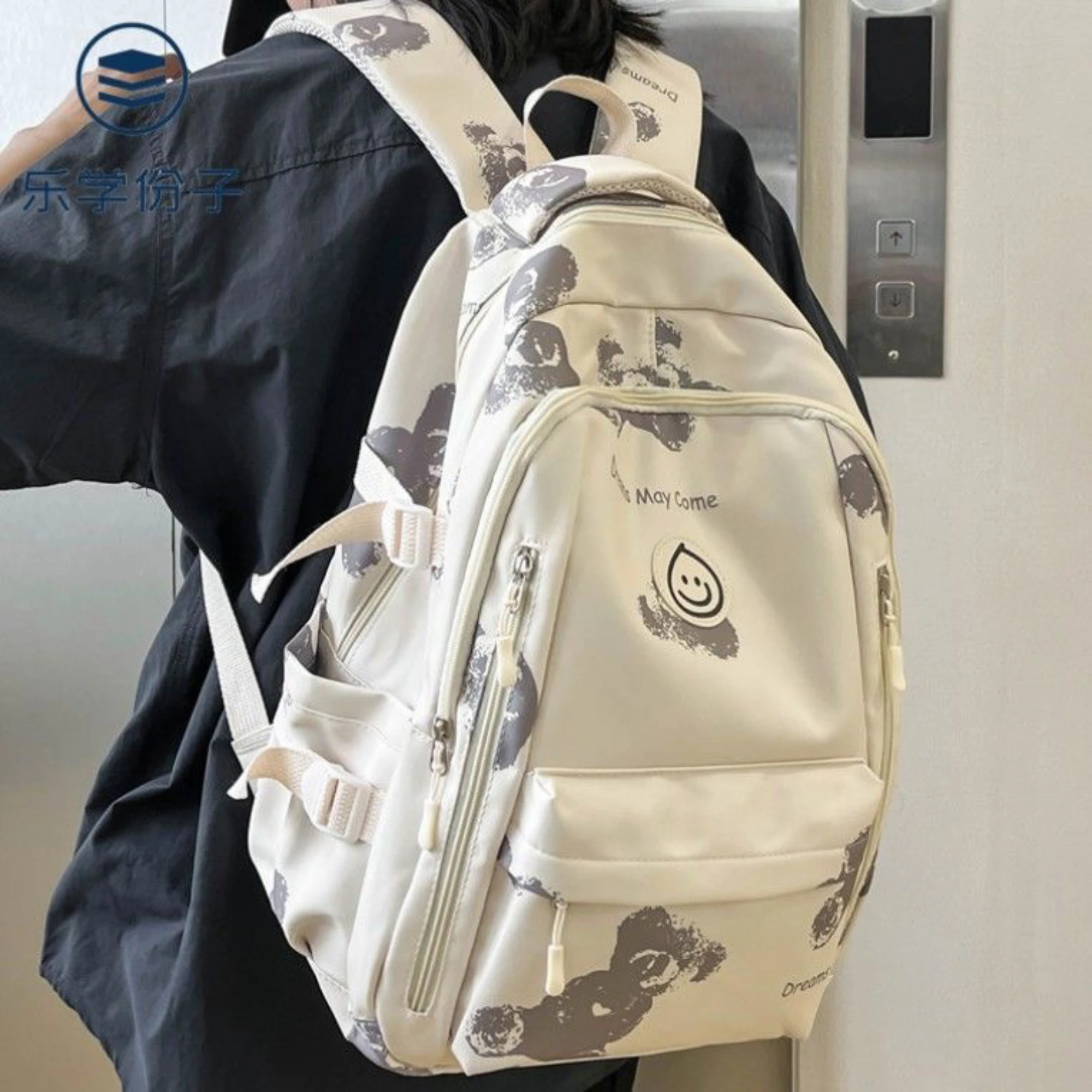 Большой женский милый рюкзак для колледжа DIEHE путешествий и книг нейлоновая