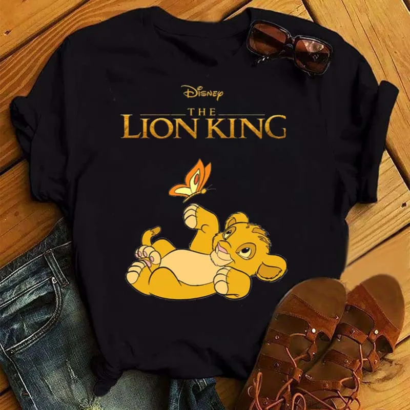Новая забавная футболка Hakuna Matata женская одежда с рисунком из мультфильма Король
