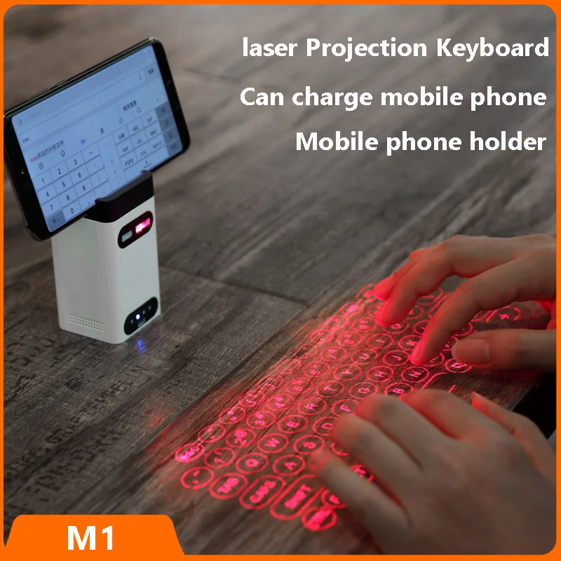

Xiaomi Youpin Virtual Laser Keyboard Bluetooth Wireless Projector Phone Keyboard For PC IPHONE Pad Laptop With Mouse Function