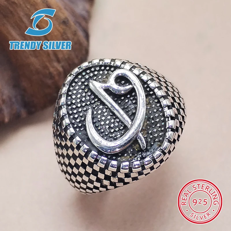 Роскошные мужские кольца оригинальные ювелирные изделия из настоящего серебра