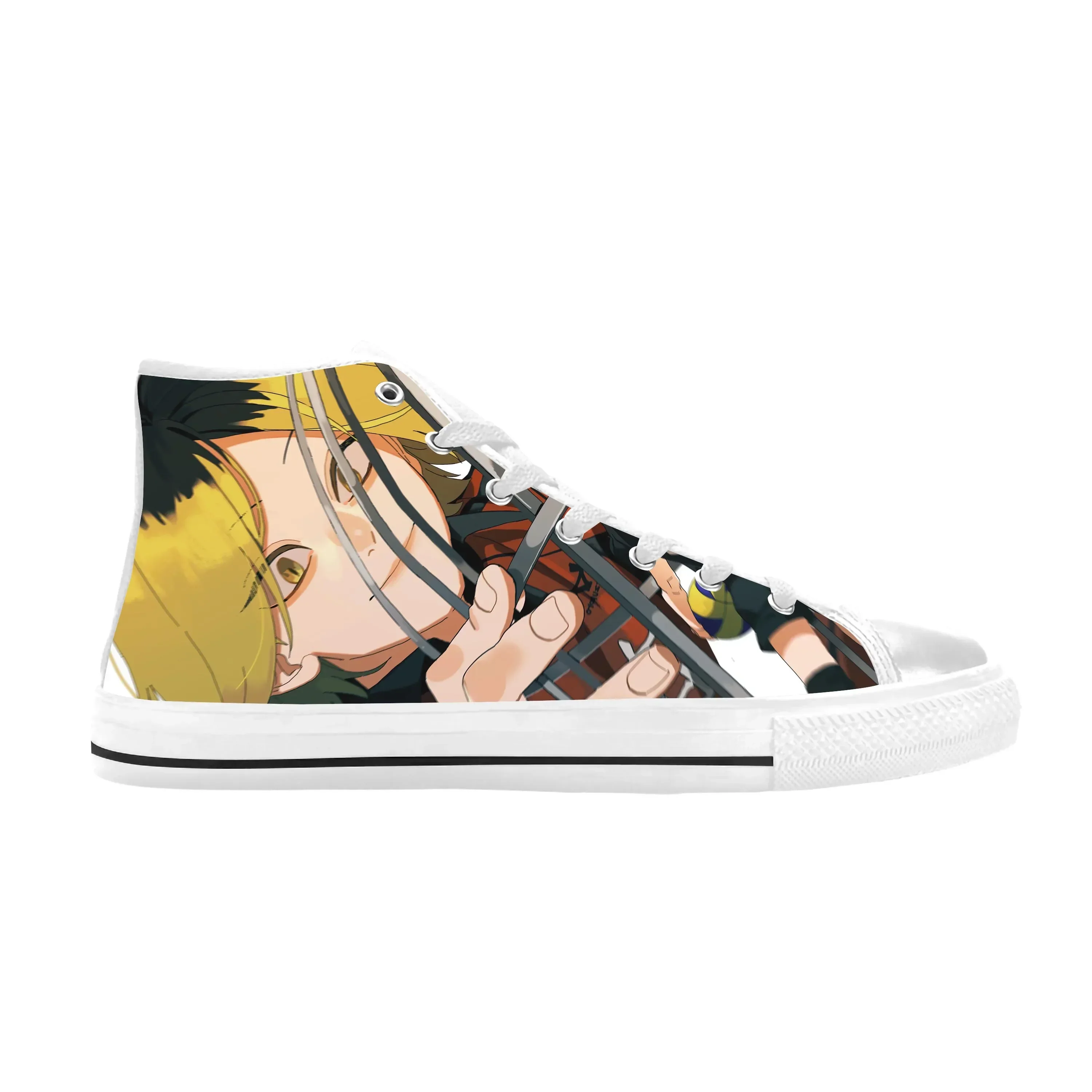 Фото Японские аниме-мультфильмы, манга, Haikyuu Kozume Kenma, повседневная тканевая обувь, удобные дышащие кроссовки с 3D принтом для мужчин и женщин №4