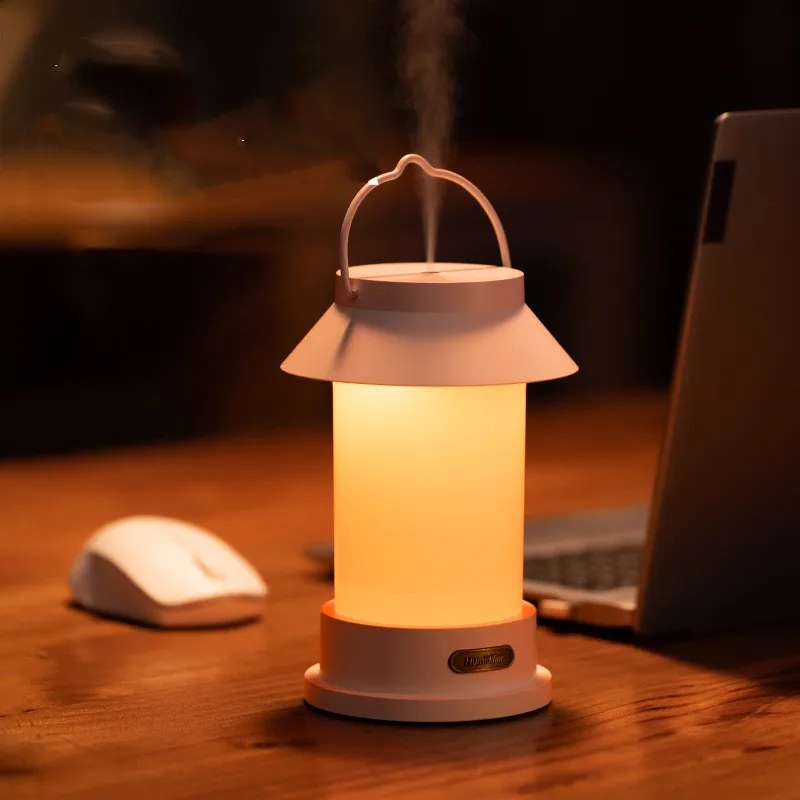 

New Vintage Horse Lamp Humidifier Office Home USB Charging Ambient Light Large Capacity Air Humidifier