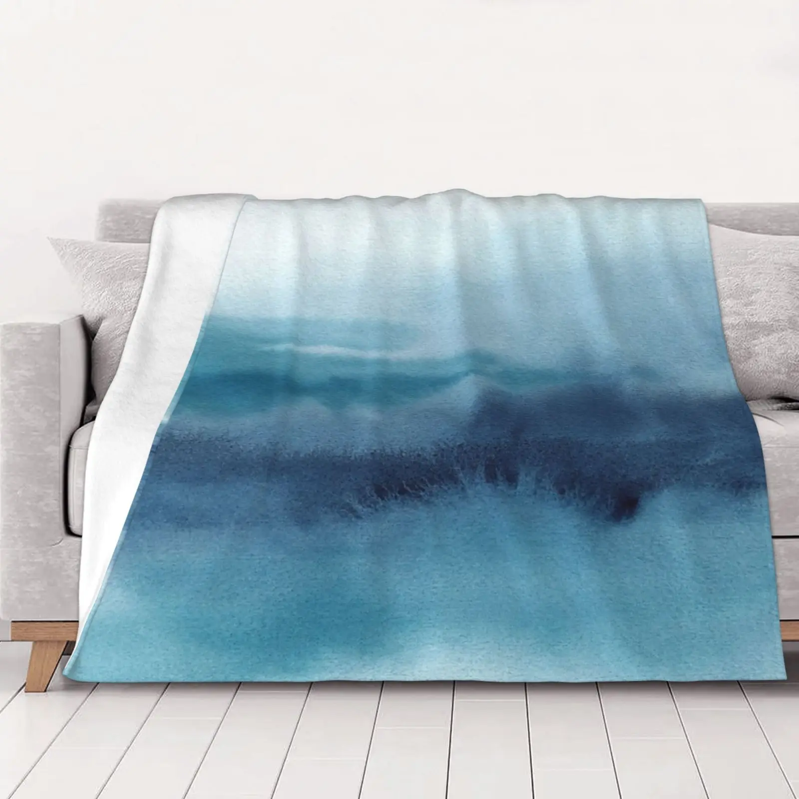 

Abstract Landscape Painting Decorative Sofa Blankets Double Blanket Vintage Travel Bedspread