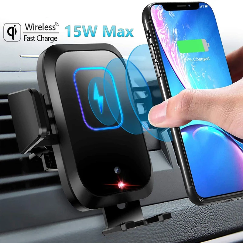 

Car Wireless Chargers For iPhone13 Pro Max For One Plus 9 Pro OPPO Find X3 Pro Samsung Xiaomi Car electric induction bracket