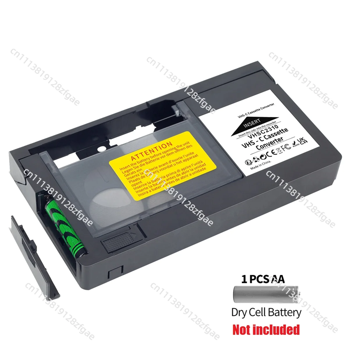 Адаптер для видеокассет VHS в VHS-C, конвертер для кассет 12 дюйма, не совместим с MiniDV Hi8 (art.: 3920dbff1930c) - 3920dbff1930c