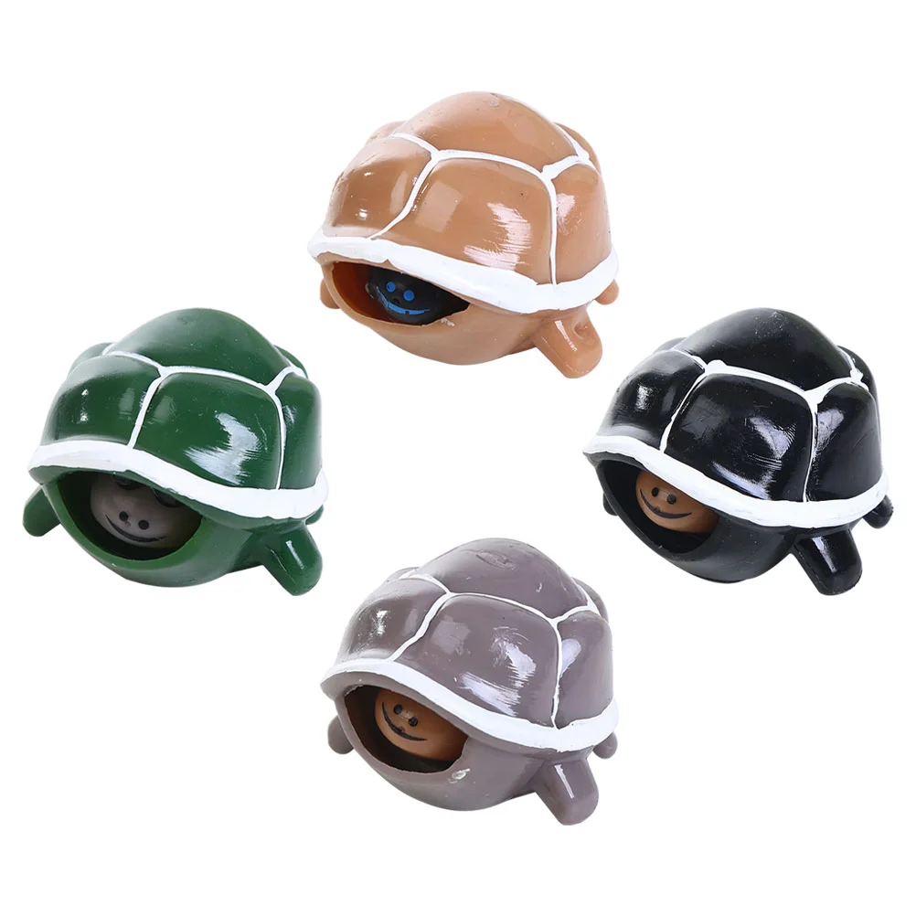 

4 Pcs Squeeze Toy Stress Adult Autistic Kids Plaything Key Chain Relief Plastic Children
