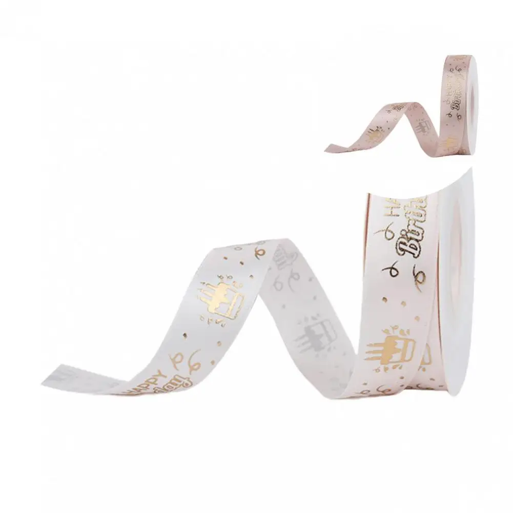 

1 Roll Crafts Ribbon Flexible Polyester Smooth Surface Wedding Gift Wrapping Ribbon Wrapping Ribbon for Flower Shop