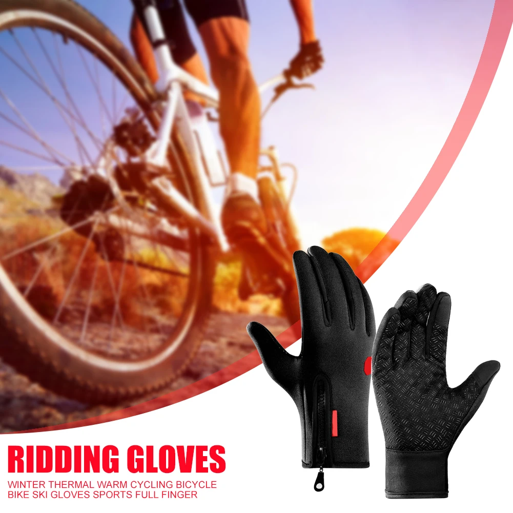 

Зимние перчатки для сенсорного экрана Мужские Женские противоскользящие уличные водонепроницаемые лыжные ветрозащитные брызгозащитные т...