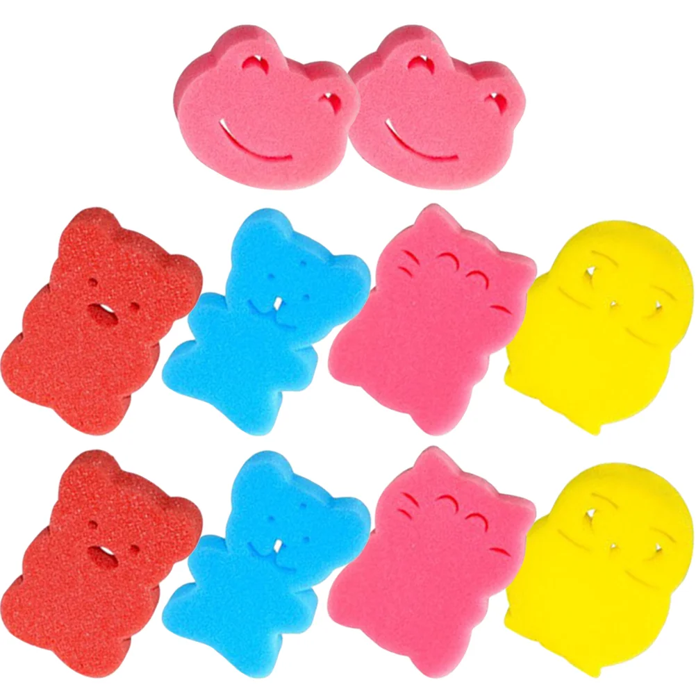 

10 Pcs Children's Bath Sponge Massage Tools Baby Bathing Brushes Double-sided Sponges Supplies Shampoo Infant Body exfoliating