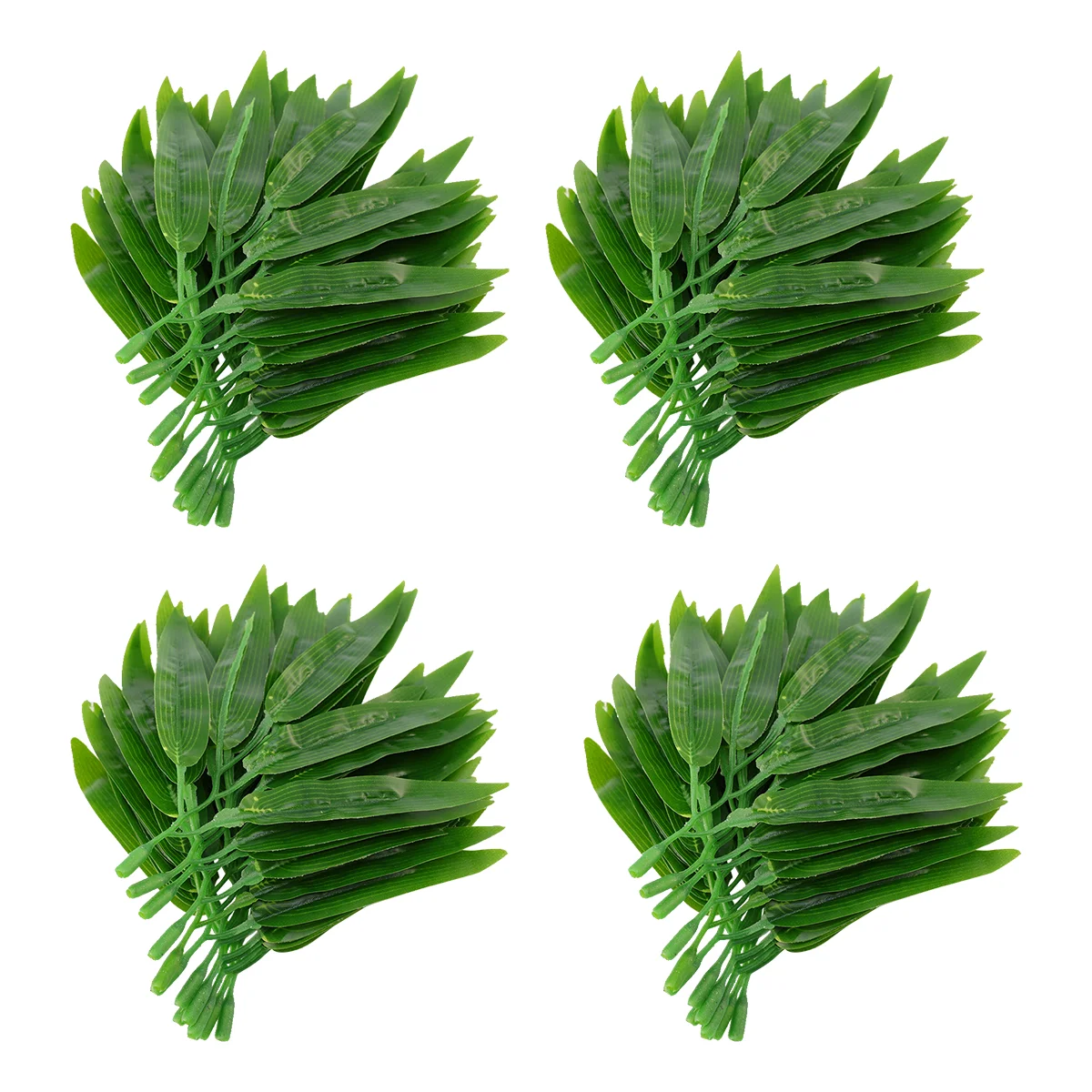 

Leaves Fake Artificial Bamboo Branches Simulated Green Greenery Faux Decor Leaf Stems Outdoor Branch Tropical Crafts Palm