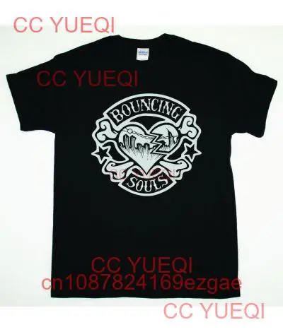 Новая Черная футболка с логотипом попрыгающие души сердце