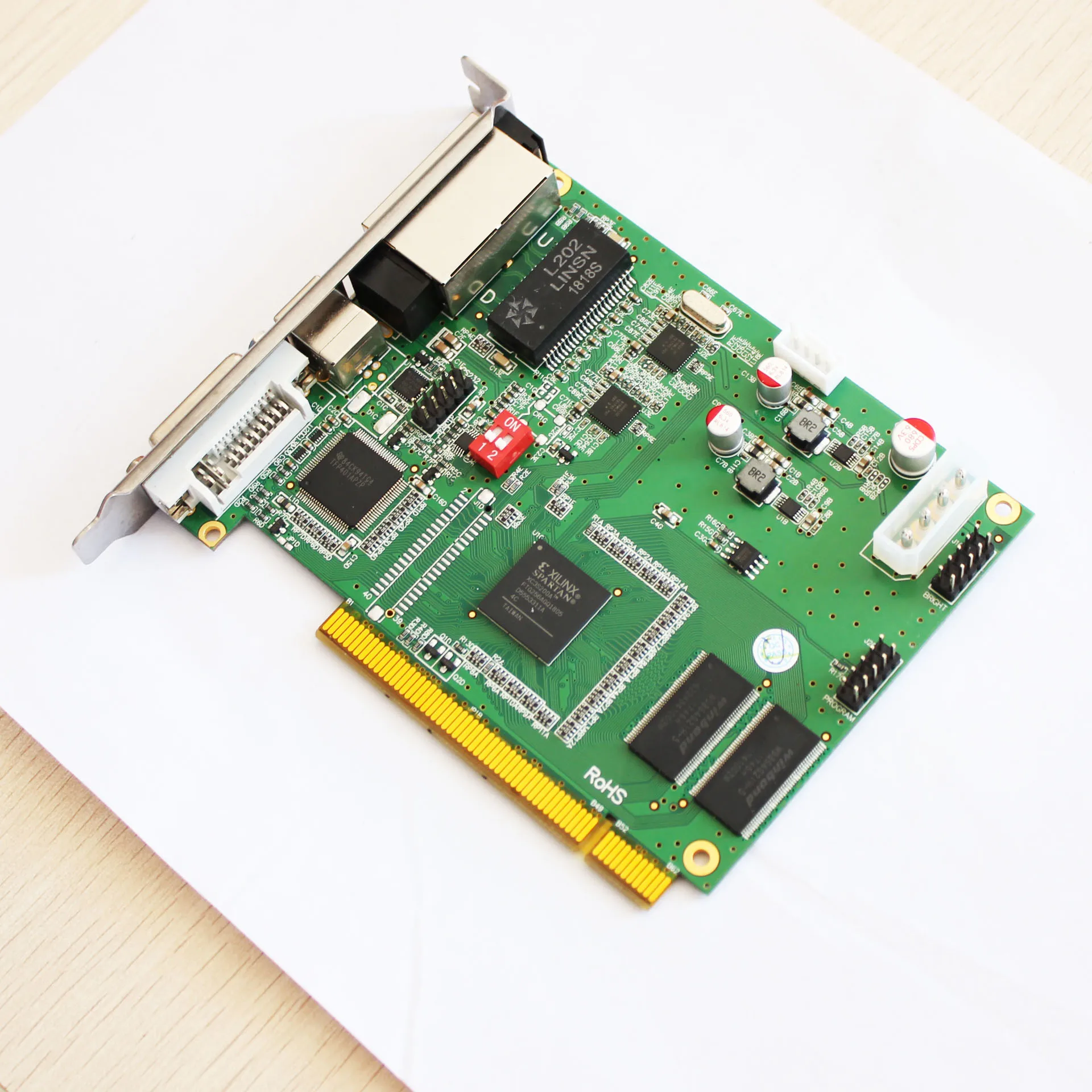 Linsn карта управления TS802D поддержка P3.91 P5 светодиодный модуль панели контроллер