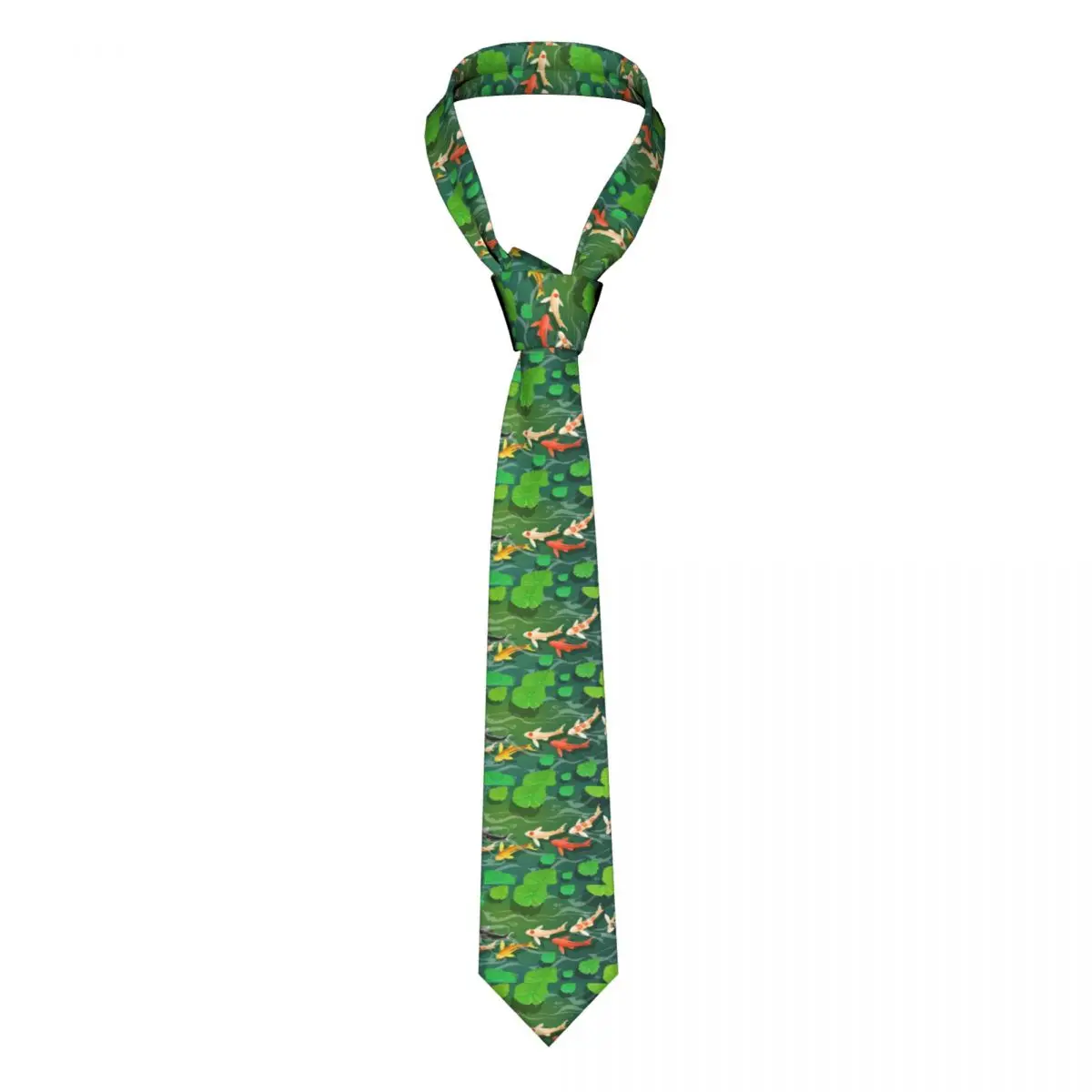 

Галстук для мужчин, формальный узкий галстук, классический мужской галстук для карпа, кои, рыбы, для свадьбы, узкий галстук для джентльмена
