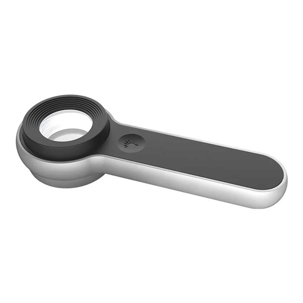 

10X Handheld Illuminated Magnifier with LED UV Lights Rechargeable Magnifying Glass with Light for Crafts Hobbies
