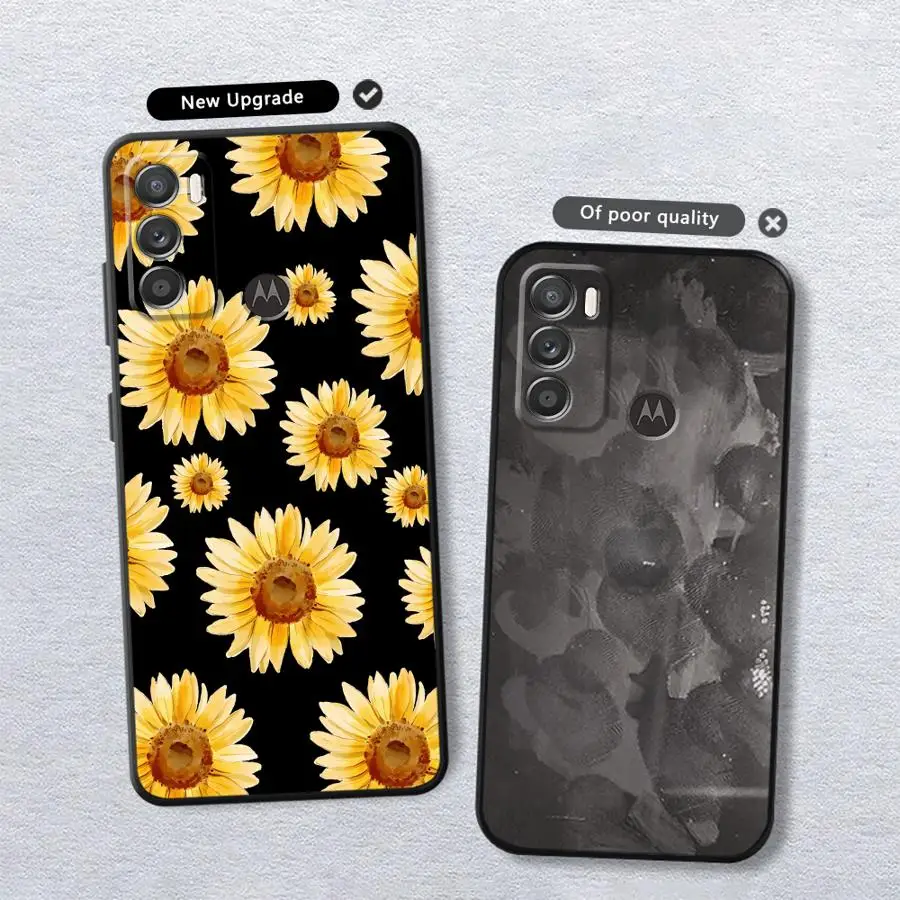Фото Чехол Sunflower для Motorola Moto G53 G30 G71 Edge 20 Pro 30 Lite G52 G22 Edge40 G32 G60s G51 G73 G50 №4