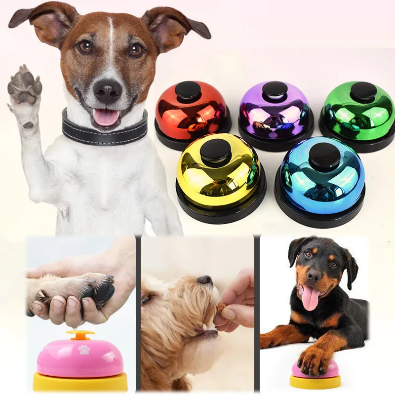 

Funny Dog Training Bells Puppy Training Feeding Reminder Bell For Pet Dog Cat Food Feeder Call Bell Pet Educational Supplies