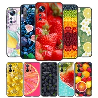 hot fruits food silicone cover for xiaomi mi 12 11i 11t 11 10i 10t 10 9 9t se lite pro ultra hypercharge phone case