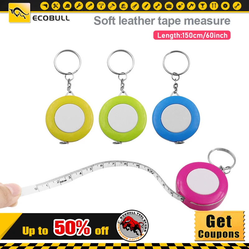 

Мини 150 см 60 дюймов Брелок Выдвижная лента Линейка конфетного цвета одежда размер лента маленькая измерительная лента измеряемая для кемпинга принадлежности