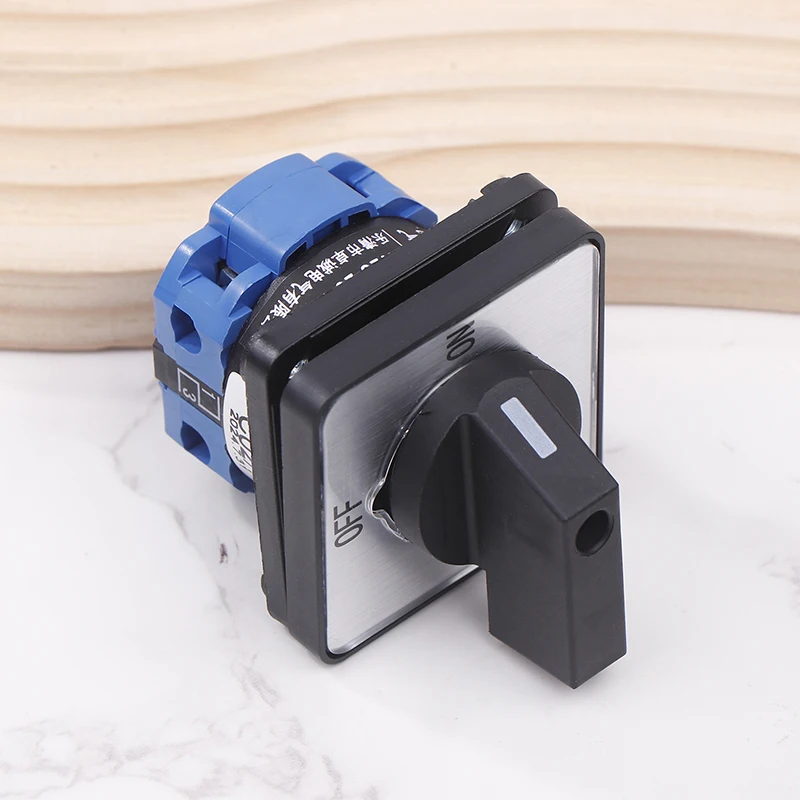 LW26-20 C02/1 Поворотный кулачковый переключатель ВКЛ/ВЫКЛ 2 полюса 4 клеммы 220 В 20 А для