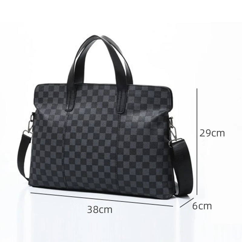 2023 Men Briefcase Bag High Quality Business Famous Brand PU Leather Shoulder Messenger Bags Office Handbag Laptop Women's Bag