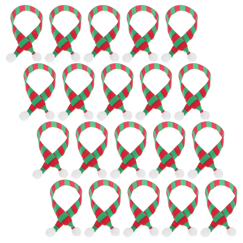 

20 шт. декоративный шарф «сделай сам», аксессуары для вязания, Полоска, кавайная мини-модель