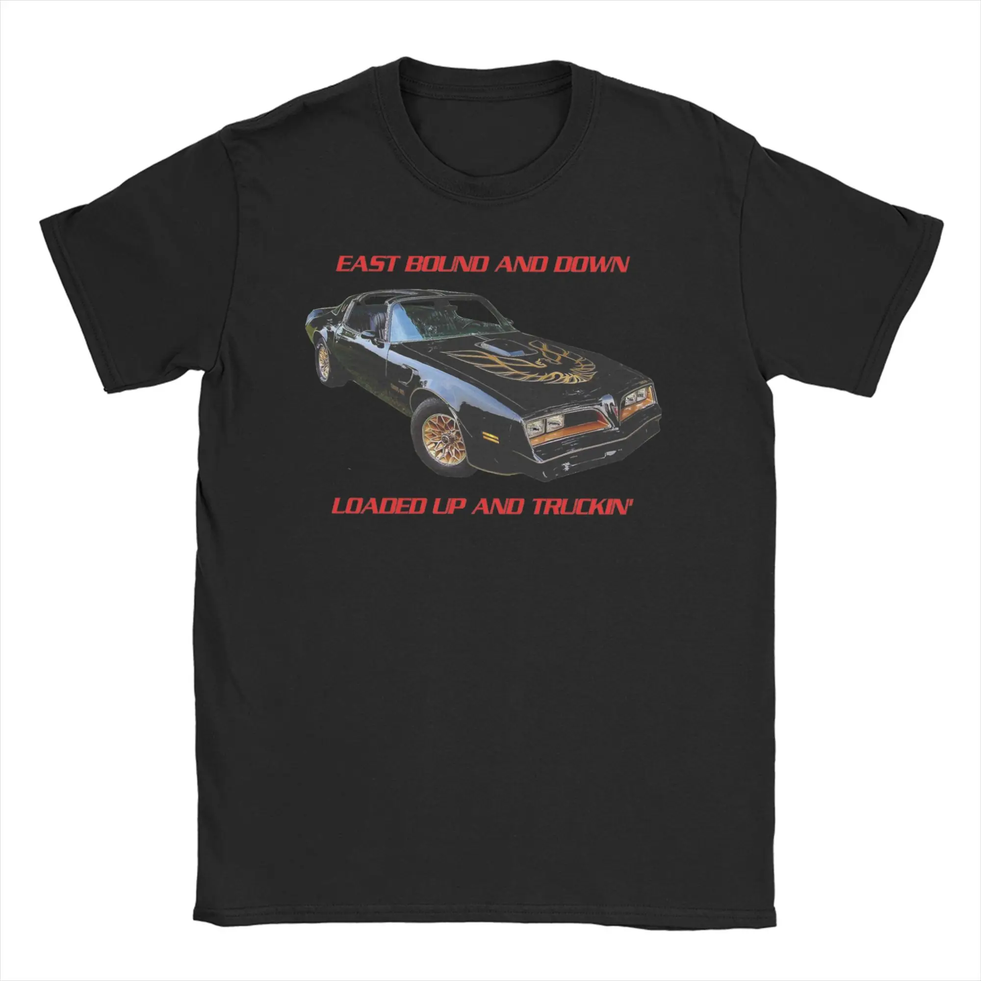 Фото Smokey and the Bandit Trans Am Homage Jerry Reed Burt Reynolds T-Shirt for Men Cotton Tees SortSleeve T Shirt Gift Idea Tops №1