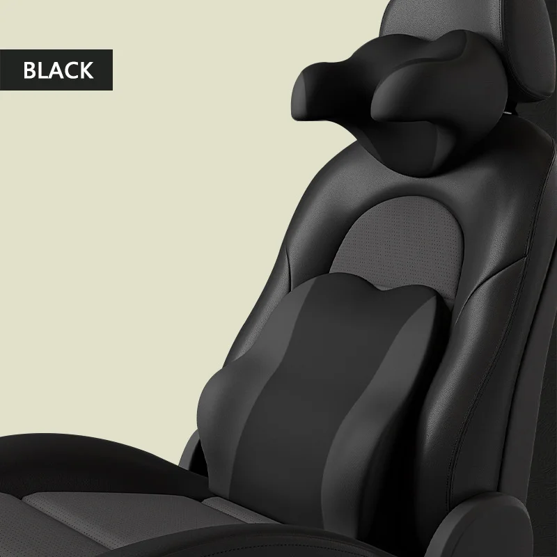

U Design Car Pillow Set Memory Foam Seat Headrest Travel Rest Neck Lumbar Support Protector Universal Sleep Side Head Cushion