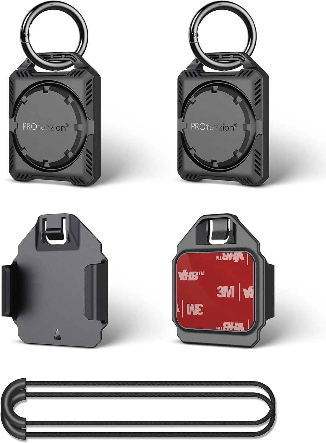 Защитный чехол для Apple AirTag с кольцом ключей петлей и ошейником собак 3 м клейкое