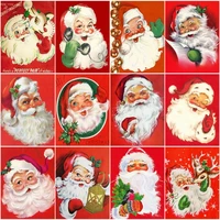 ruopoty pictures by number santa claus kits home decor painting by numbers portrait drawing on canvas handpainted art diy gift