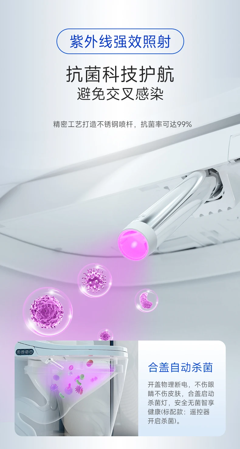 Умное сиденье для унитаза WellBlue U-образное с подогревом