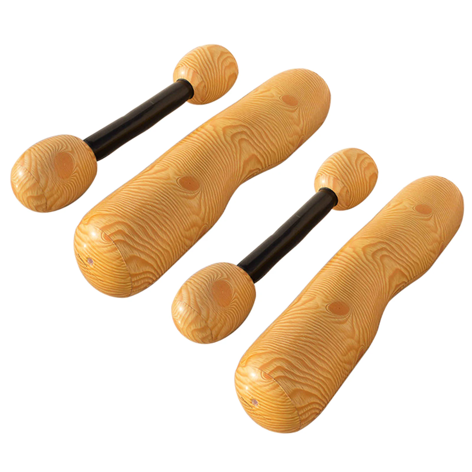 

2sets 4pcs Holiday Summer Aerated Battle Logs Adult Kids Beach Wood Grain Inflatable Floating PVC Party Multifunction Water Toys