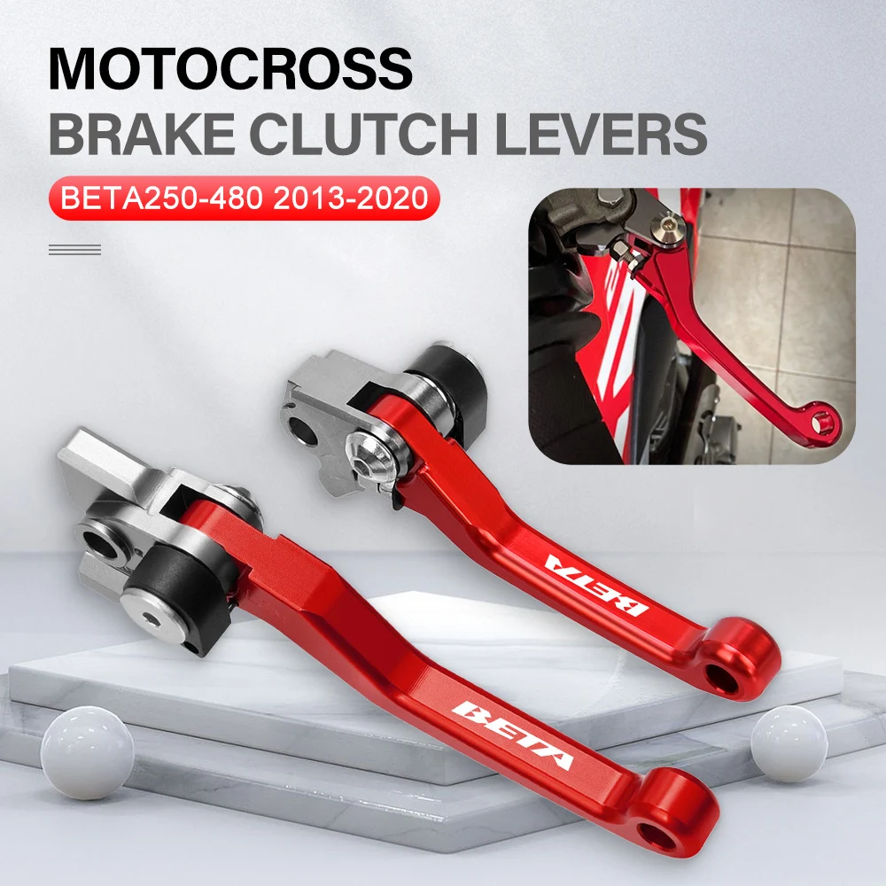 

For Beta 250 300 350 390 430 480 RR 2T 4T 2013-2021 2022 Motocross Foldable Pivot Dirt Bike CNC Brake Clutch Levers Handle Lever