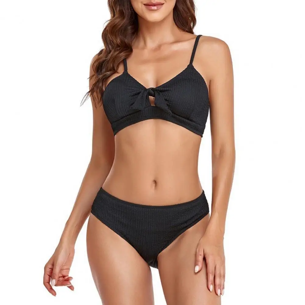 

2 шт./компл. купальный костюм однотонный сексуальный Открытый Быстросохнущий летний комплект бикини для пляжа женский купальник пуш-ап Мягкий купальник