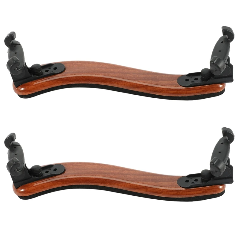 

2X Violin Shoulder Rest Adjustable Professional 4/4 Full Size Violin Shoulder Rest Support Maple Wood Rest Violin Parts