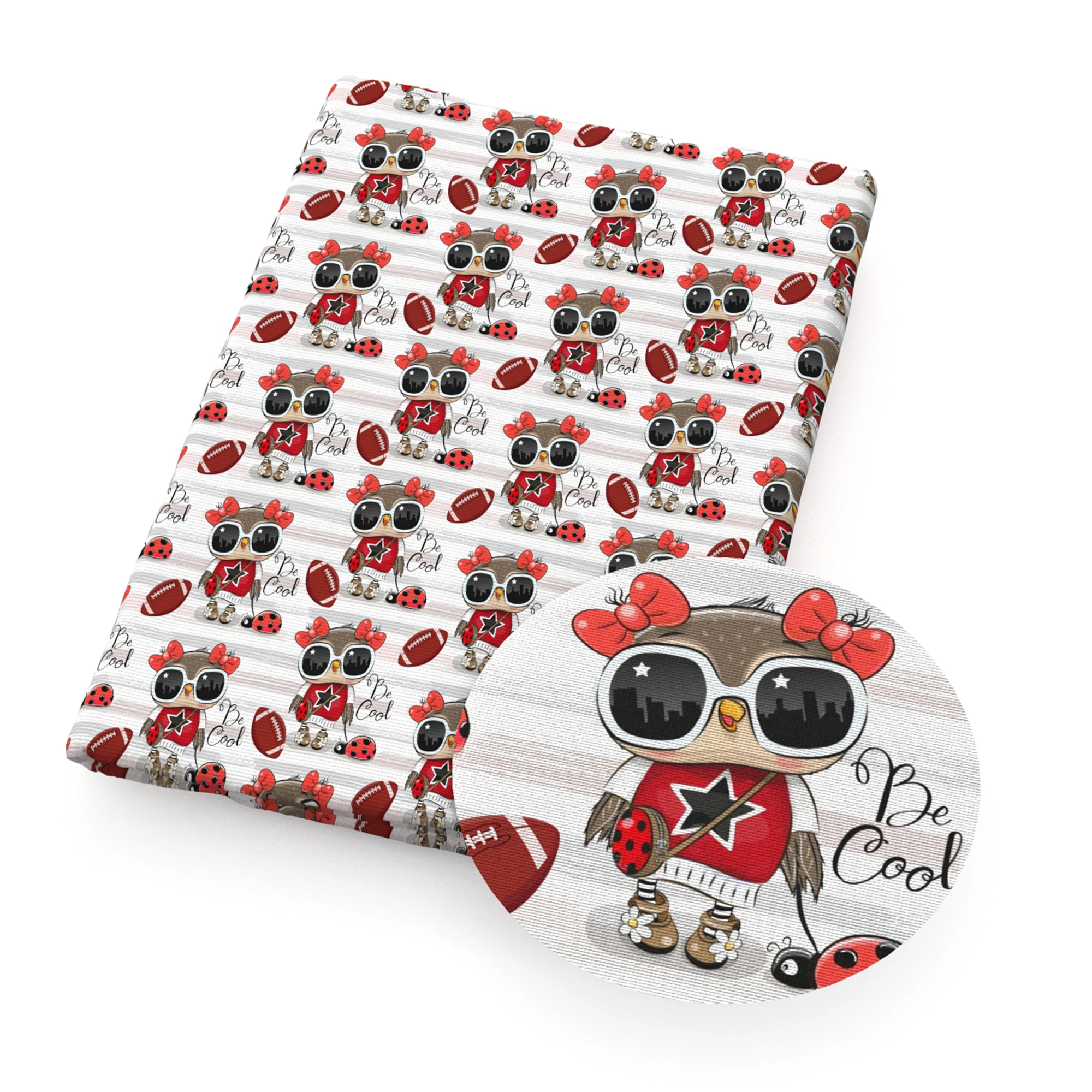 50*145 см 100% чистый хлопок кремовая сова полиэстер хлопковый материал лоскутное