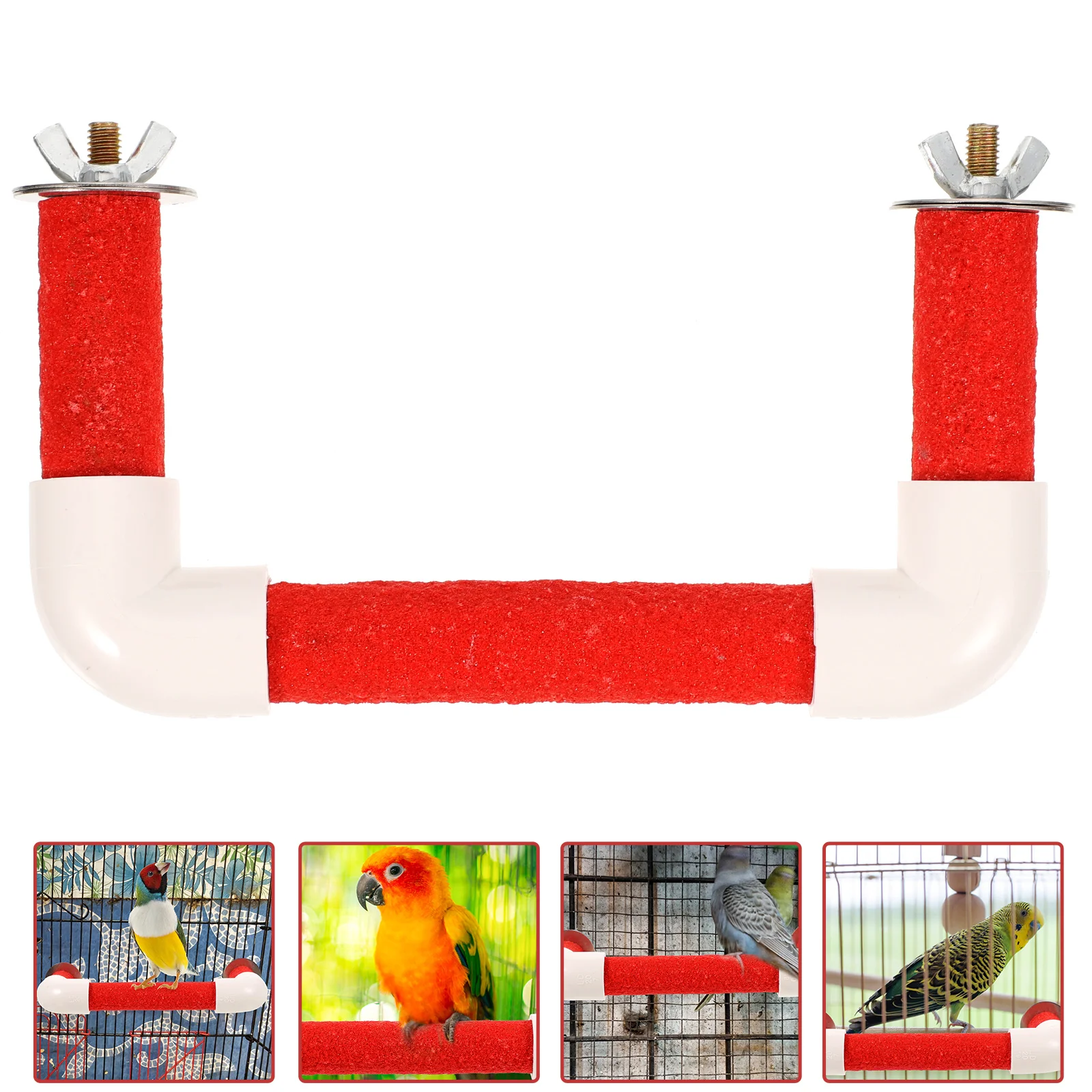 

1 Set Of Bird Perch Stand Parrot Stand Bird Cage Accessories Bird Accessories