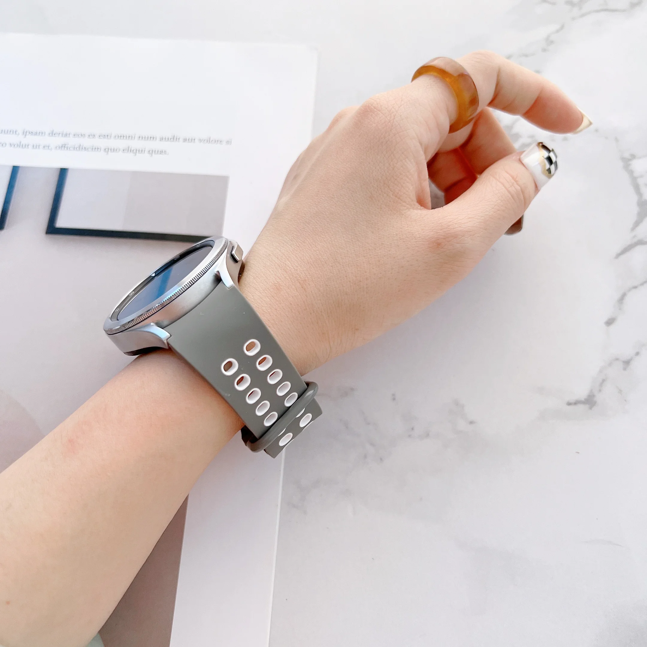 20mm Silicone Strap for Samsung Galaxy watch series 4 Classic 46mm 42mm 5 pro 45mm Silicone bracelet Galaxy Watch 5/4 44mm 40mm