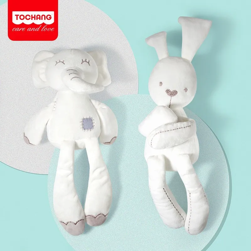 

Новые модные мягкие плюшевые животные, детский кролик, слон, милая Спящая мультяшная плюшевая игрушка, куклы-животные, детский подарок на де...