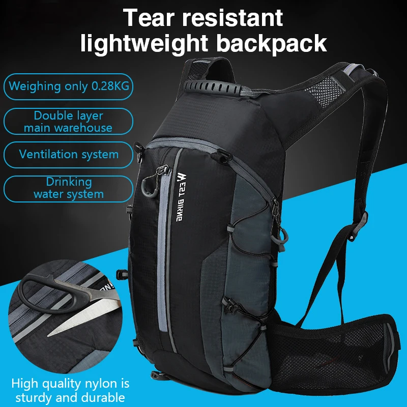 

Велосипедные сумки, сумка для воды объемом 10 л, портативная водонепроницаемая сумка для дорожного велоспорта, уличная спортивная сумка для альпинизма, рюкзак для гидратации